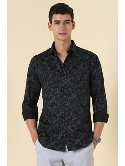 Allen Solly - Men Black Print Full Sleeves Casual Shirt