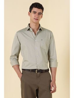 Allen Solly - Men Beige Print Full Sleeves Casual Shirt