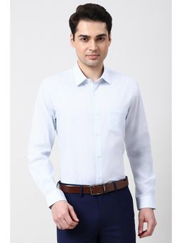 Peter England - Men Light Blue Slim Fit Full Sleeves Formal Shirt
