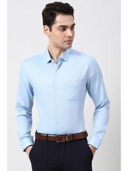 Peter England - Men Light Blue Slim Fit Full Sleeves Formal Shirt