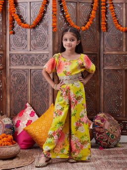 PSPeaches - Girls Top With Palazzos (Set of 2)