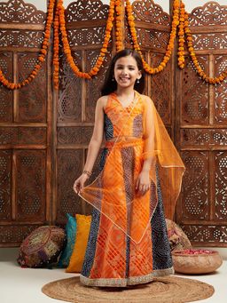 PSPeaches - Girls Lehenga With Blouse & Dupatta (Set of 3)