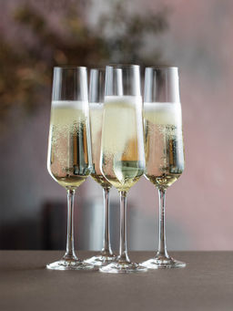 Dartington - Cheers Flute Glasses for thinKitchen, Set of 4, 200 ml