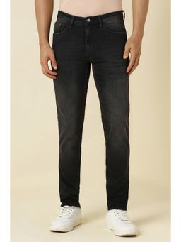 Allen Solly - Men Black Skinny Fit Dark Wash Jeans