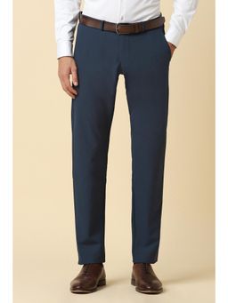 Allen Solly - Men Navy Slim Fit Solid Formal Trouser