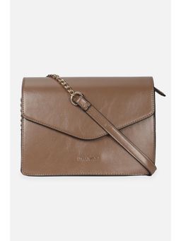 Allen Solly - Women Brown Textured Casual Sling Bag