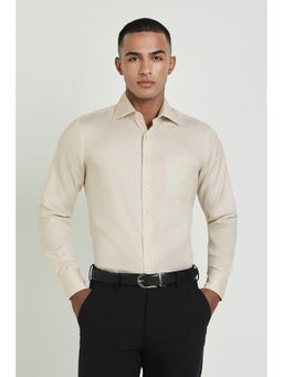 Allen Solly - Men White Solid Full Sleeves Slim Fit Formal Shirt