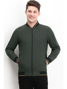 Allen Solly - Men Grey Solid Full Sleeves Casual Jacket