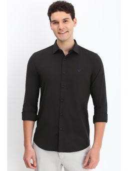 Allen Solly - Men Brown Slim Fit Solid Full Sleeves Casual Shirts