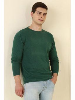 Allen Solly - Green Solid Sweater