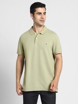 American Eagle - Olive Solid Polo T-shirts