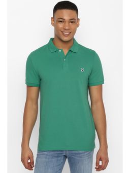American Eagle - Men Green Slim Fit Flex Pique Polo T-Shirt