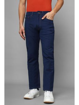 Louis Philippe - Men Navy Blue Dark Regular Fit Jeans
