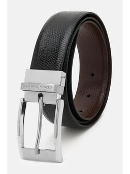 Louis Philippe - Textured Black Reversible Belt