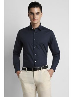 Peter England - Men Black Full Sleeves Formal Shirt