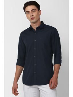 Peter England - Men Black Slim Fit Casual Shirts