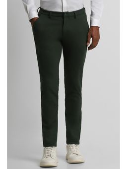 Peter England - Men Black Solid Super Slim Fit Formal Trousers