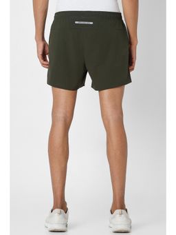 Van Heusen - Men Green Solid Casual Shorts
