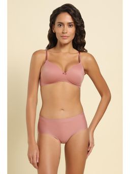 Van Heusen Woman Lingerie and Athleisure - Plush Back No Slip Strap & Wireless T-Shirt Bra Ash Rose