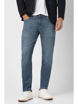 Van Heusen - Men Blue Mid Wash Slim Fit Jeans