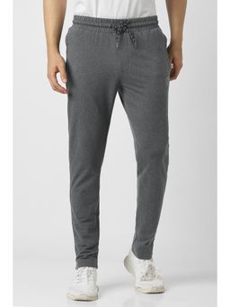 Van Heusen - Men Grey Textured Casual Track Pant