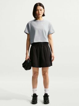 Nike - Grey Sportswear Nsw Clsc Crop Varsity18 Women T-Shirt