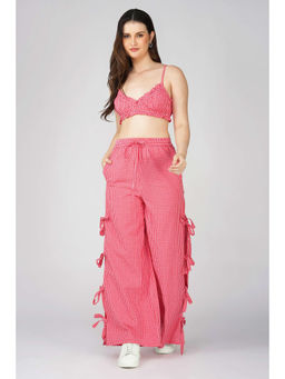 The Clothing Factory - Red Gingham Bralette Crop Top