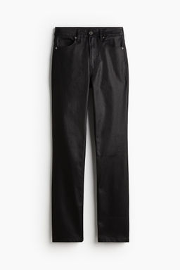 H&M - Women Black Slim Straight High Jeans
