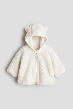 H&M - Boys White Pile Jacket