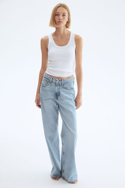 H&M - Women Blue Wide Ultra High Jeans