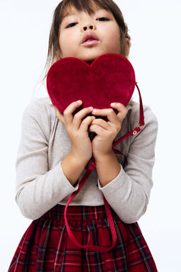 H&M - Girls Red Heart-Shaped Shoulder Bag