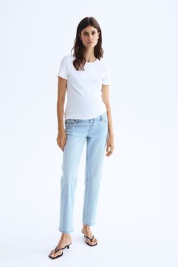H&M - Women Blue Mama Straight Ankle Jeans