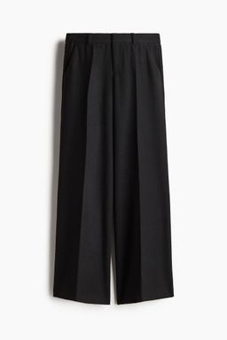 H&M - Women Black Wide Tailo Trousers