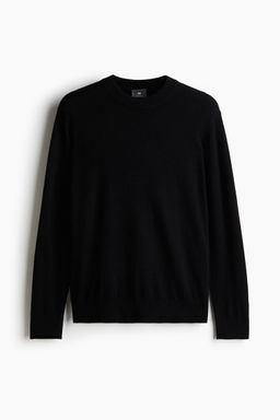 H&M - Men Black Regular Fit Cashmere Jumper