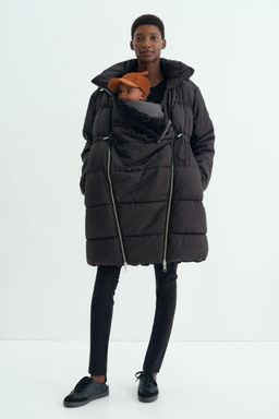 H&M - Women Black Mama Before & After Babywearing Puffer Coat