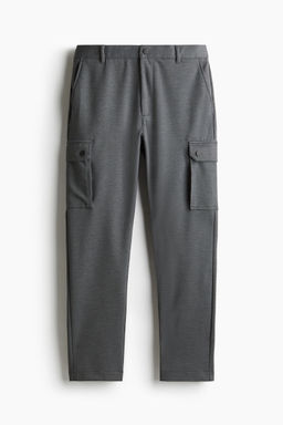 H&M - Men Grey Slim Fit Cargo Trousers
