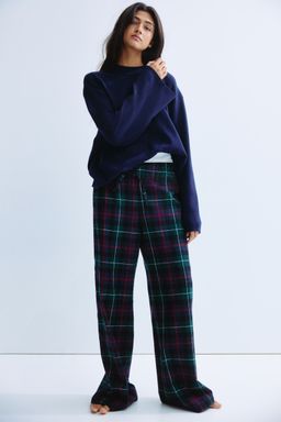 H&M - Women Green Flannel Pyjama Bottoms