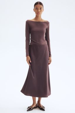 H&M - Women Purple Midi Skirt