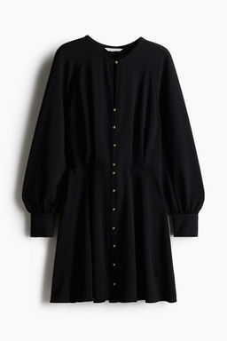 H&M - Women Black Long-Sleeved Dress