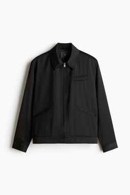 H&M - Men Black Regular Fit Satin Jacket