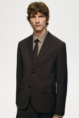 H&M - Men Brown Slim Fit Jacket