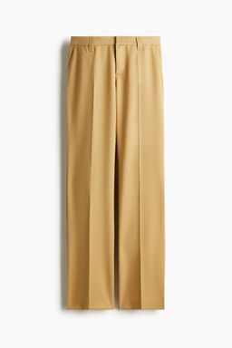 H&M - Women Beige Straight Tailo Trousers