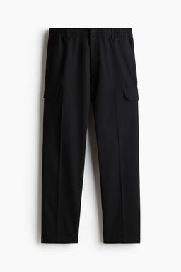 H&M - Men Black Regular Fit Cargo Trousers