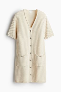 H&M - Women White Moss-Knit Dress