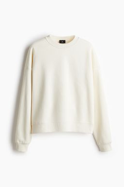 H&M - Men White Oversized Fit Cotton Sweatshirt