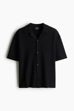 H&M - Men Black Loose Fit Resort Shirt