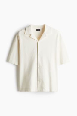 H&M - Men White Loose Fit Resort Shirt