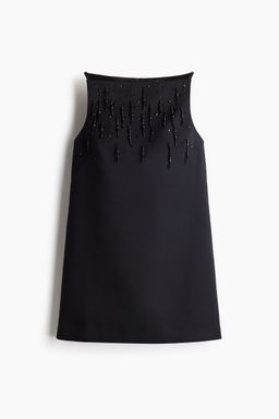H&M - Women Black Embellished Mini Dress