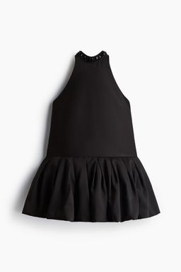 H&M - Women Black Bubble-Hem Dress
