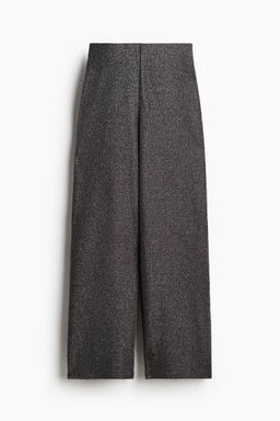 H&M - Women Grey Straight Jersey Trousers